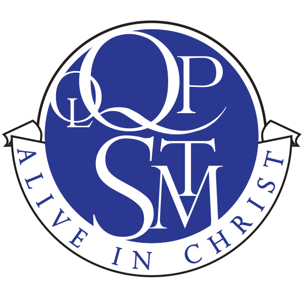 Our Lady Queen of Peace and St. Thomas More monogram