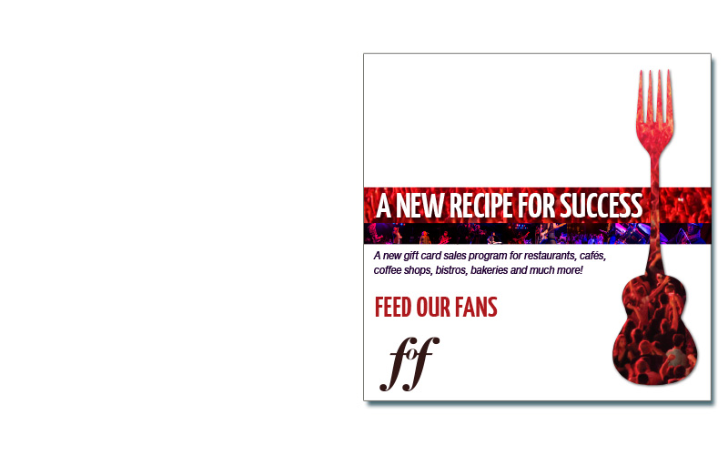 Feed Our Fans promotion front cover.