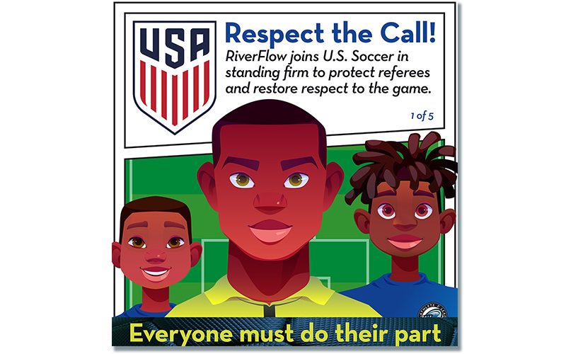 RiverFlow Soccer Club Instagram image.